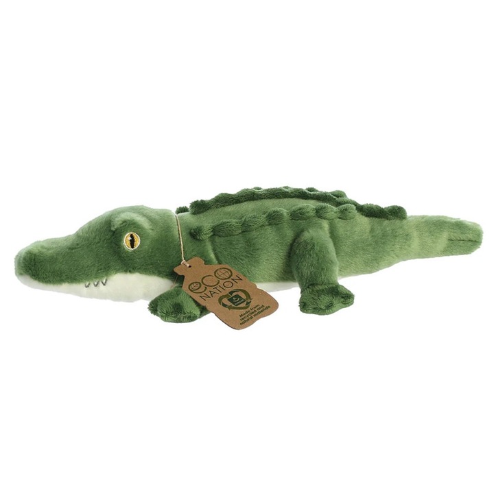 Eco Nation – Plüssjáték / Ölelnivaló aligátor 36 cm Környezetbarát