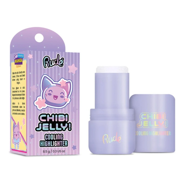 Iluminator cu efect racoritor Chibi Jelly!, nuanta Sora, Chibi Manga Collection, Rude Cosmetics, 8.5 g