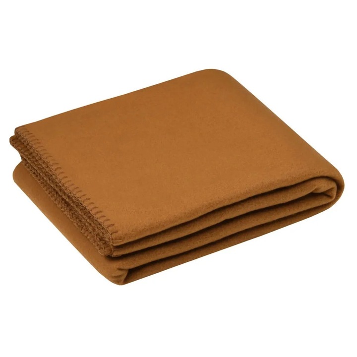 Patura Carlton 125x150cm, MoftX, Culoare Cappuccino, 100% Poliester