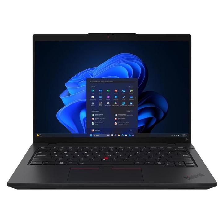 Laptop Lenovo ThinPad L14 Gen 6, 14 inch 1920 x 1200, AMD Ryzen 5 Pro - 215 6 C / 12 T, 3.2 GHz - 4.7 GHz, L2 Cache: 6 MBL3 Cache: 16 MB cache, 15 W, 32 GB DDR5, 1TB SSD, AMD Radeon 740M, Windows 11 Pro, Tastatura Germana, Negru