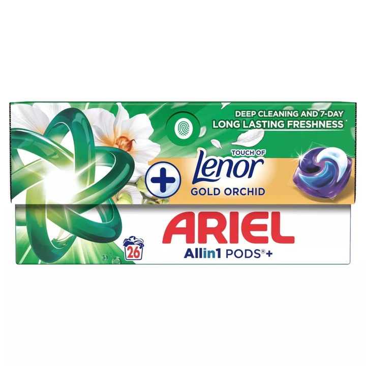 Ariel Mosókapszula Touch of Lenor Gold Orchid 26 db - prémium illat