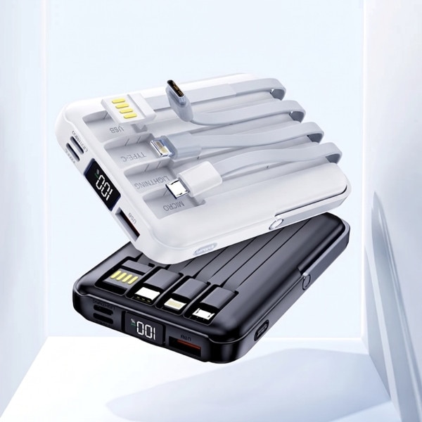 Power bank, baterie externa, magnetica, wireless, 10.000 mAh, 4