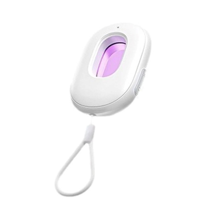 Rejtett kamera detektor, 5 m hatótáv, 3 üzemmód, IR + zseblámpa, rezgésriasztás mozgás esetén, 60 mAh akkumulátor - CAMDETE fehér VYZIO®