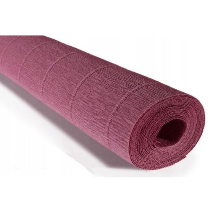 Krepp papír, 50x250cm, 180g, szilva, rugalmas