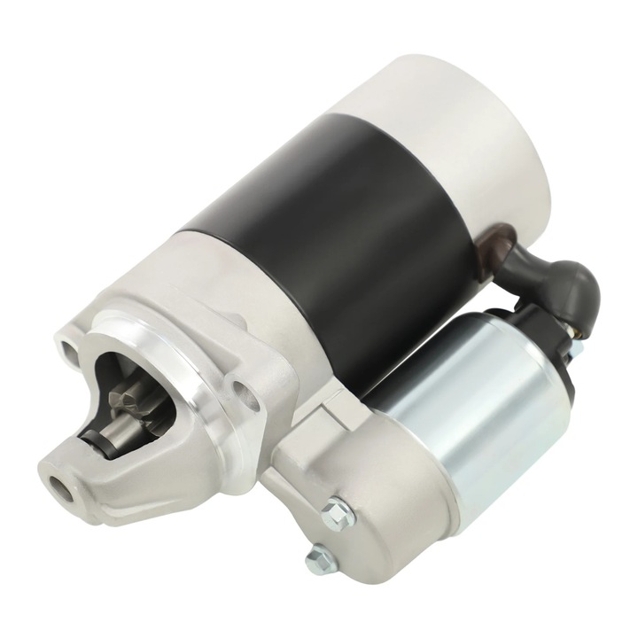 Electromotor, 12V 1 kW, 8 dinti, rotatie sens orar, compatibil 170F 173F 178F 186F 188F diesel, pentru motocultor/tractor, Argintiu