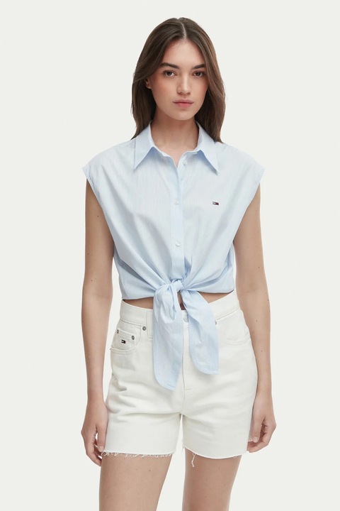 Camasa dama Tommy Jeans DW0DW22212, Világoskék