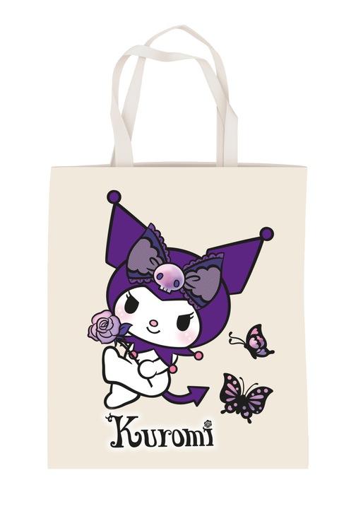Hello Kitty Kuromi Butterfly vászontáska, bevásárlótáska 44 cm