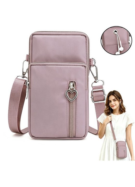 Kis és nagy crossbody táska, strapabíró, vízálló, fekete, 17x9x5cm és 19x10x6cm