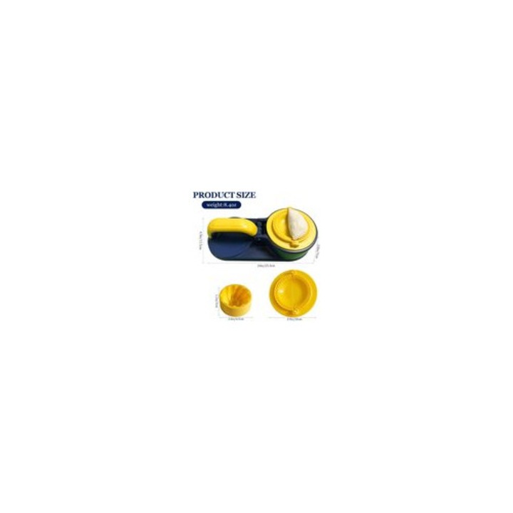 Set forme aluat 3 in 1 pentru coltunasi si chifle, plastic, 15x10x3cm