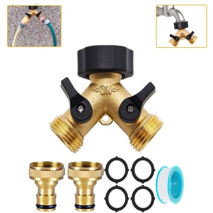 Distribuitor furtun 2 cai, alama, etans, 3/4 inch
