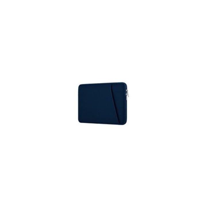 Laptop tok 13.3-15.6 inch, elülső zseb, ütésvédelem, fekete, 34.5x25-39.5x28cm