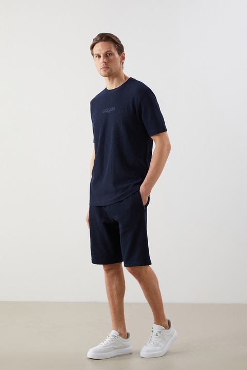 LC WAIKIKI, Pantaloni scurti de trening cu snur, Negru