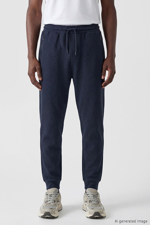 LC WAIKIKI, Pantaloni de trening cu buzunare cu fermoar, Bleumarin, XL