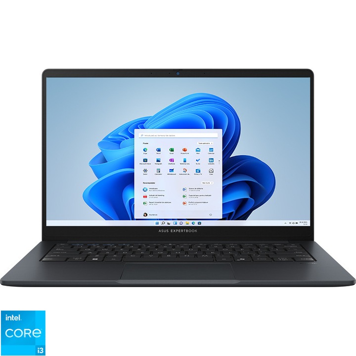 Laptop ASUS 14'' ExpertBook B1 B1403CVA, FHD, Procesor Intel® Core™ i3-1315U (10M Cache, up to 4.50 GHz, with IPU), 8GB DDR5, 256GB SSD, Intel UHD, WINDOWS 10 PRO, Gentle Grey