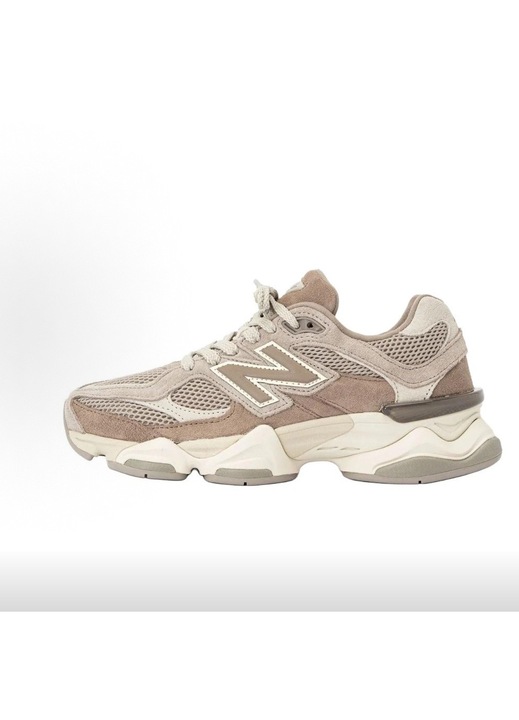 Мъжки обувки New Balance 9060, размер 37.5, ниски маратонки за бягане, елегантни, удобни, универсални и издръжливи, със скрит плосък ток и дишащ дизайн, Сиво-бял