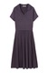 Tatuum, Rochie evazata cu maneci scurte, Violet aubergine