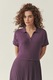 Tatuum, Rochie evazata cu maneci scurte, Violet aubergine