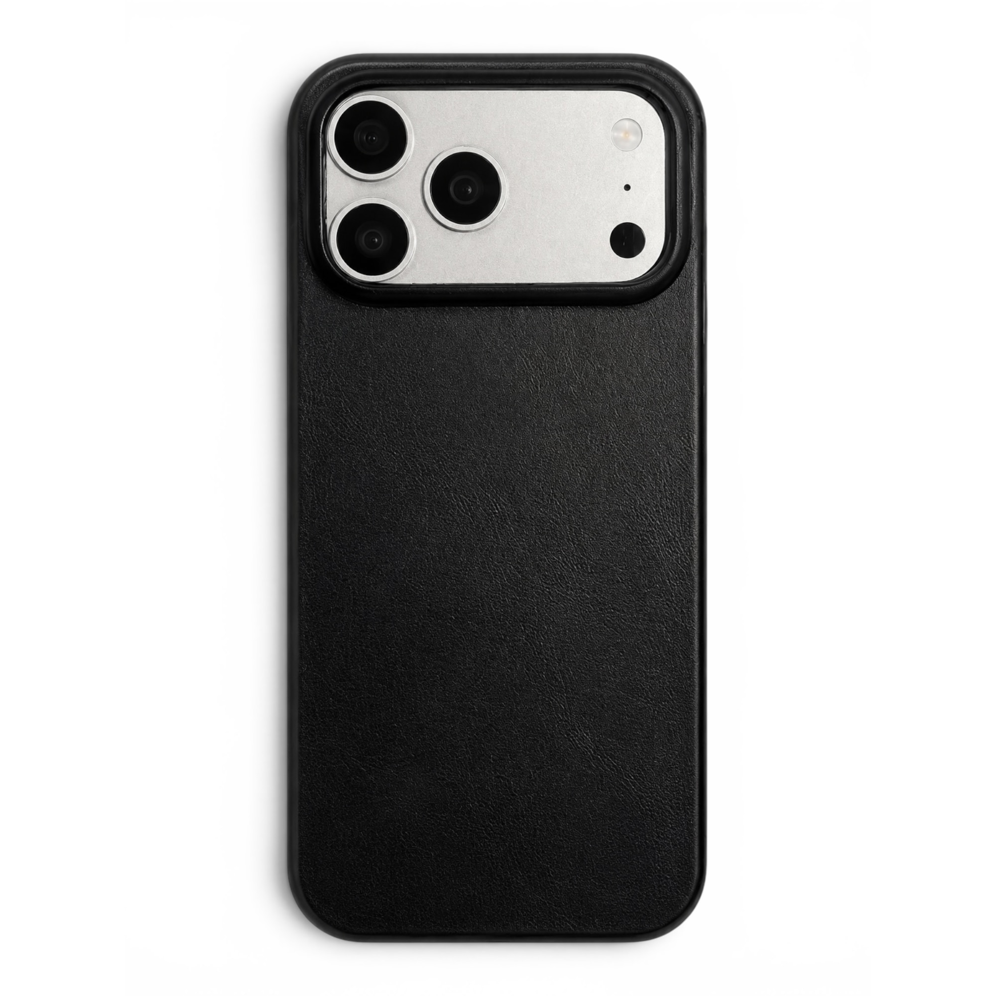 Husa din Piele Naturala Full-Grain pentru iPhone 17 Pro Max - Onyx Black - compatibila Magsafe