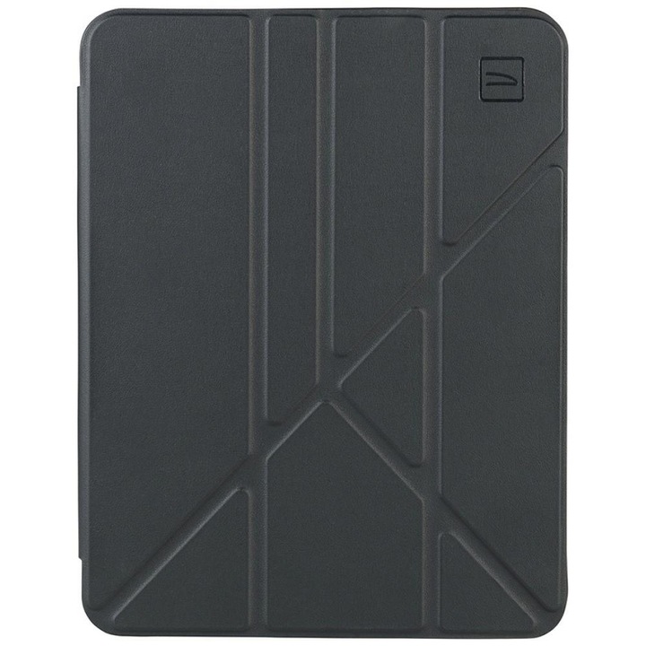 Husa Tucano Bamboo compatibila cu iPad 10.9 inch 2022 / iPad 11 inch 2025, Functie de suport, Negru