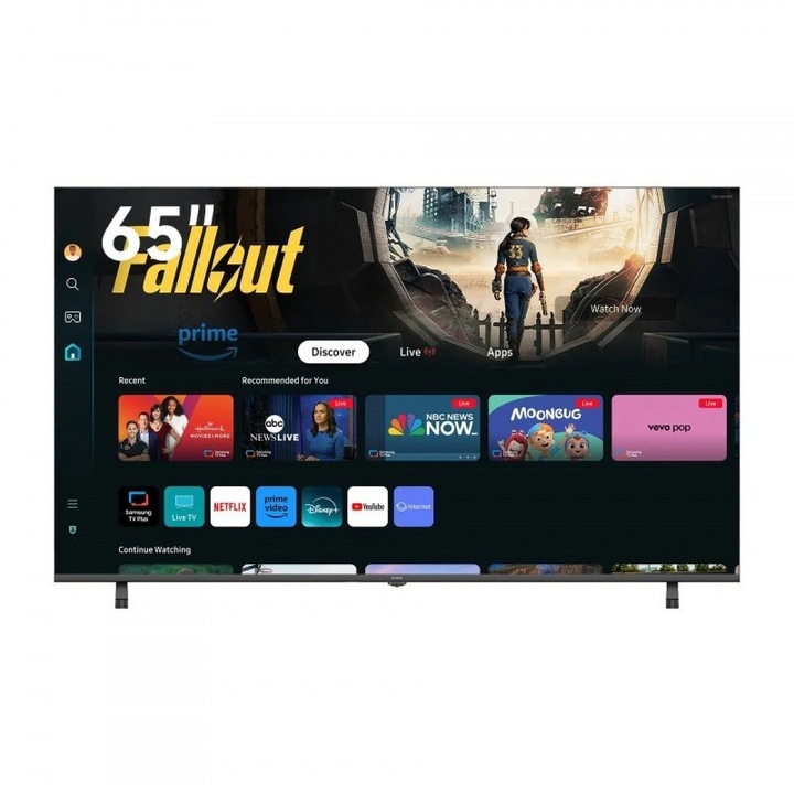 Smart televizor AIWA TS-651N, 65'' (165 cm), 4K Ultra HD 3840 × 2160, Clasa F, DLED, Wi-Fi, Bluetooth, TizenOS, Negru