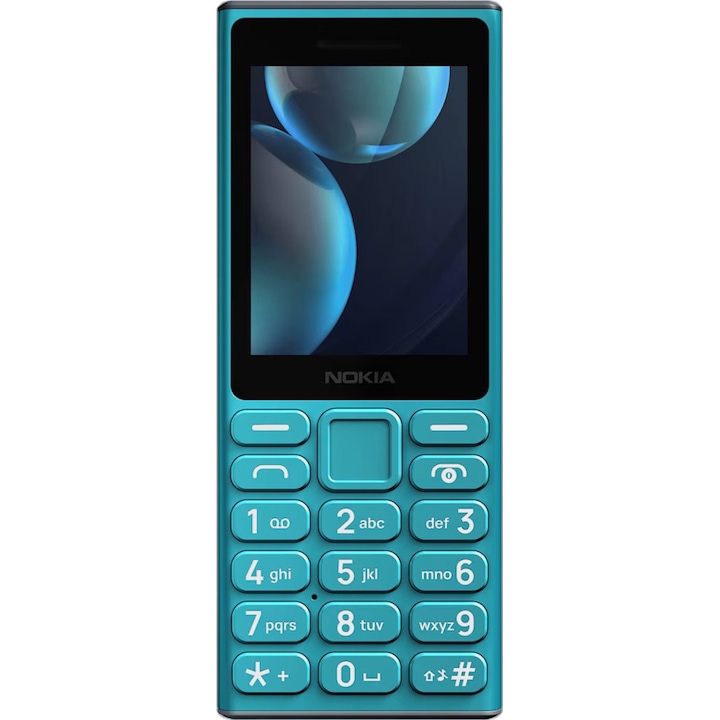 Telefon mobil Nokia 105 4G (2024), Dual SIM, Cyan