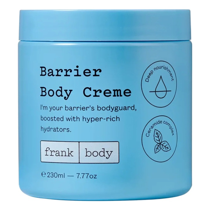 Testápoló a bőrgát védelmére, mélyhidratáló hatással, Frank Body, 230 ml