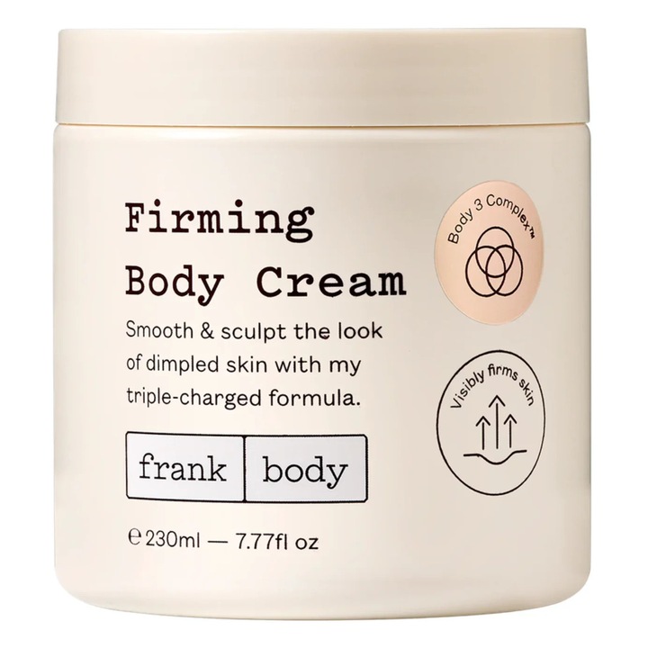 Testápoló krém feszesítésre, simító és bőrszobrász hatással, Frank Body, 230 ml