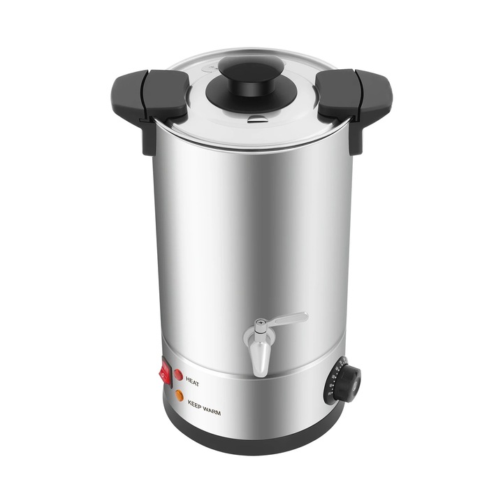 Topitor ceara electric 10 l 1800 W, incalzitor ceara pentru lumanari, control temperatura 30–110 °C, incalzire rapida, vas 304 inox, pentru ateliere si DIY