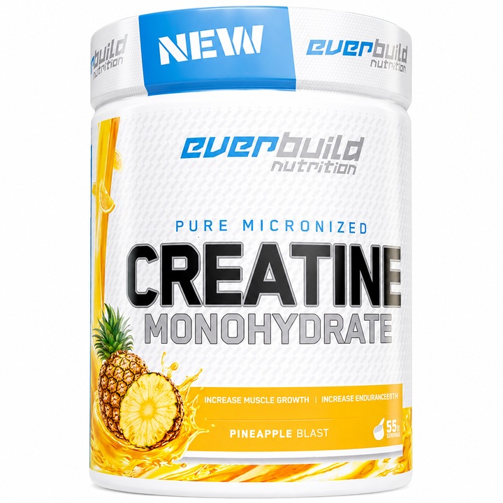 Creatina Monohidrata, Everbuild, Creatine Monohydrate, Ananas, 300gr