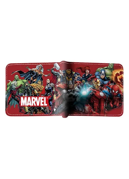 PU gyerek pénztárca, Deadpool Spiderman, többszínű, 1x