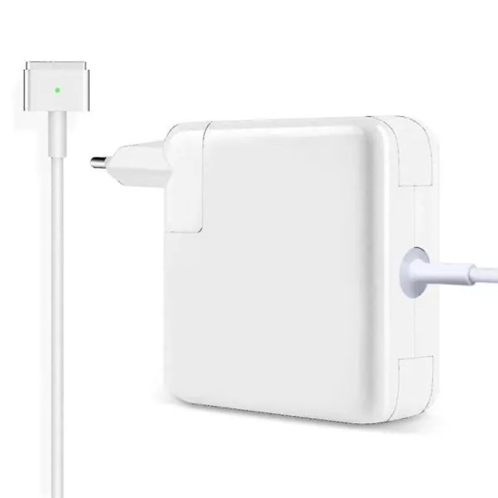 Зарядно устройство 85W за MacBook Pro, MagSafe 2 (T-тип), AC адаптер 100-240V → DC 18.5V 4.6A, EU щепсел, бял, FRU-CJK0424-260710-1691