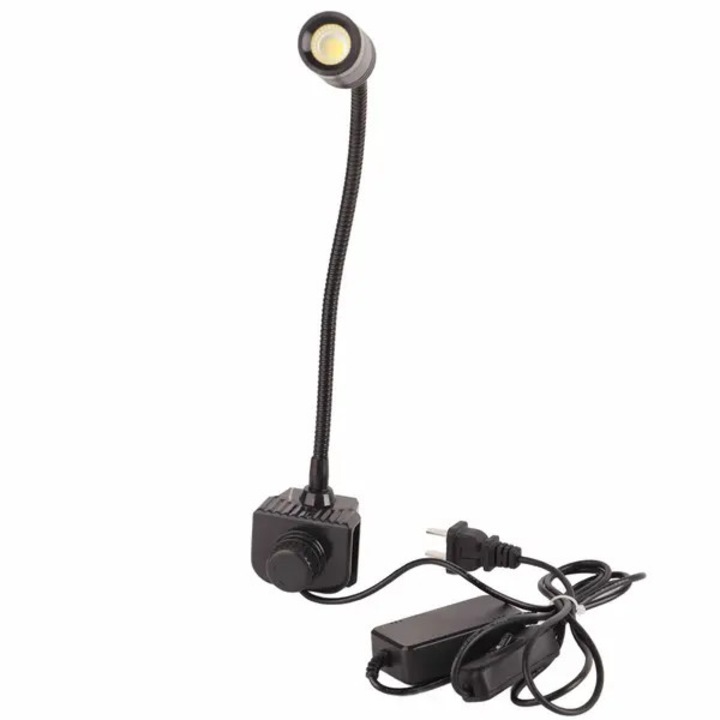 LED аквариумна лампа 1W, въртяща се, алуминиева, бяла, 220V