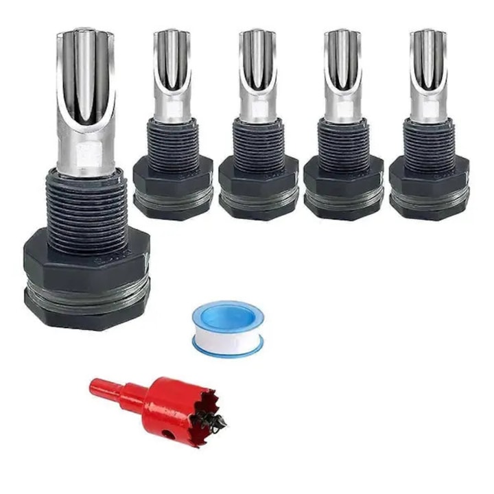 Set 5 Adapatori Porci Metal si Plastic, Conector Rezistent, 2.4x0.8inch
