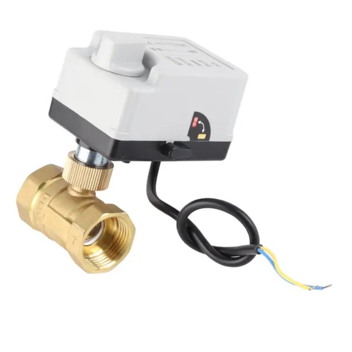 Robinet cu bila motorizat 2 cai OEM albastru 1 inch DN25