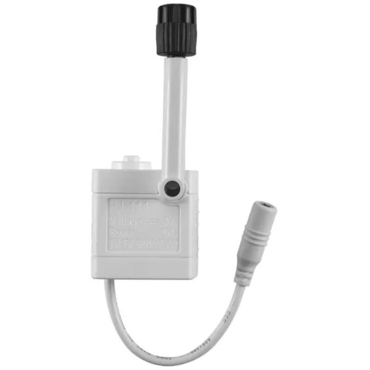Akváriumi levegőpumpa 2W 5V fehér 4x4cm szett