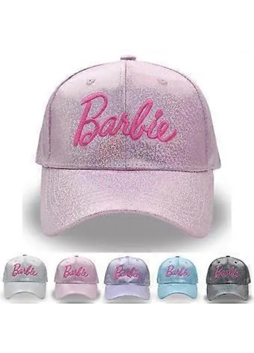 Детска розова бродирана бейзболна шапка с регулируема snapback закопчалка