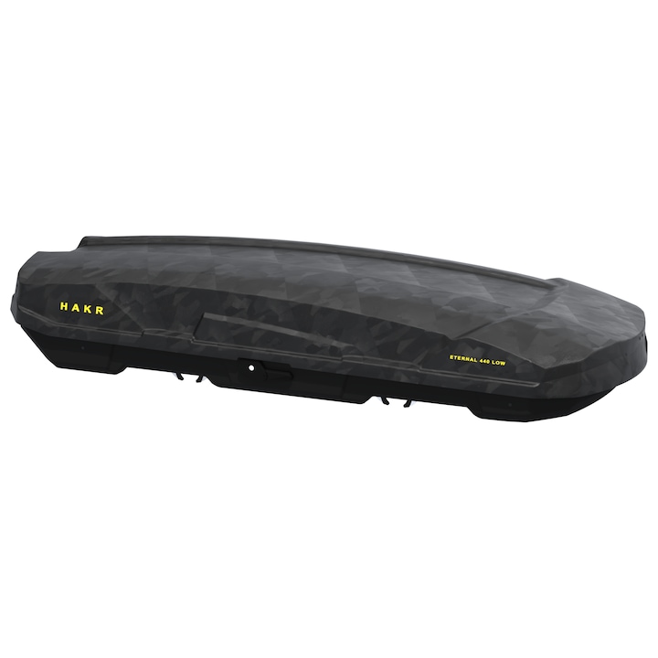 Cutie portbagaj Hakr Eternal 440 Negru Camuflaj, 207x87x37 cm, 440 Litri