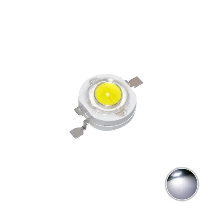 3W LED Teljesítményű Fehér 6000-6500K