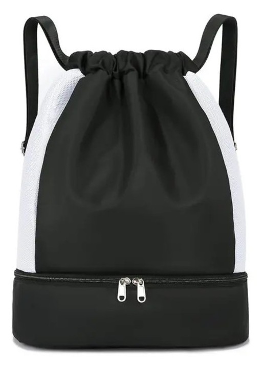 Rucsac sport impermeabil, capacitate mare, compartiment pentru incaltaminte, 35x19x42cm, negru