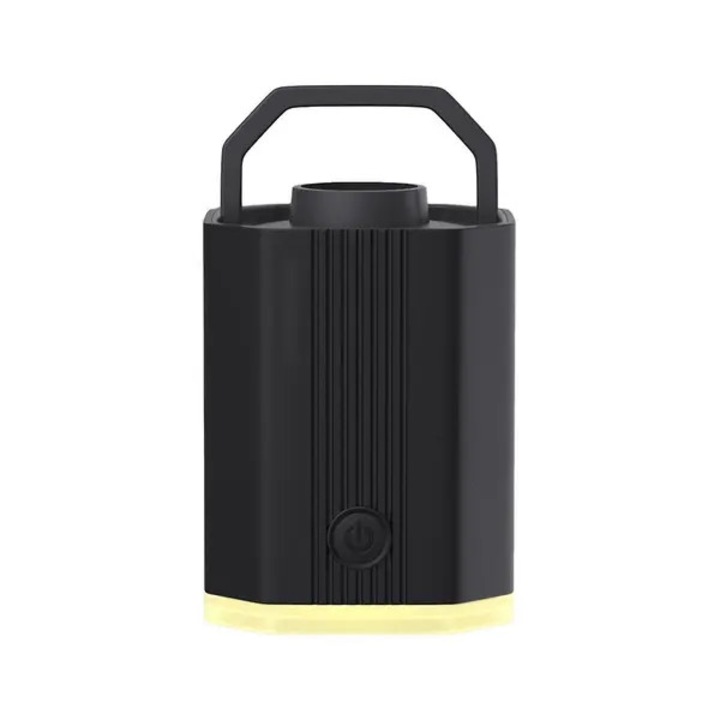 Hordozható elektromos pumpa, fekete, 64.5x48.5x44mm, 6 fúvókás készlet