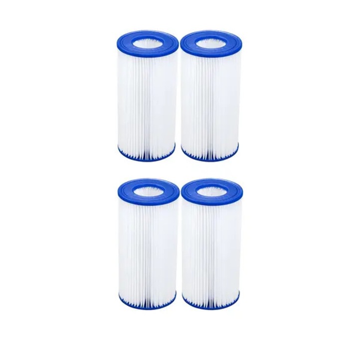 Cartus filtru piscina set 4 piese, compatibil pompe 2006-5678 L/h, alb