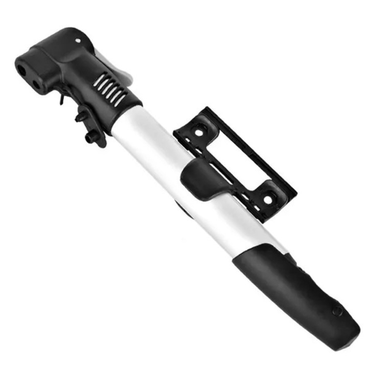 Mini alumínium kerékpárpumpa, Presta Schrader kompatibilis, hordozható, 28cm