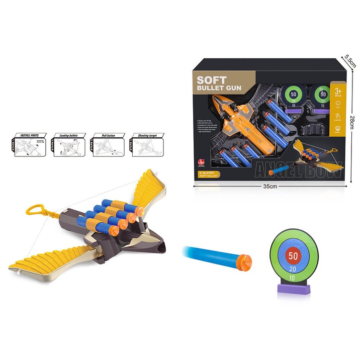 Арбалет Armtoys с мишени и меки стрели