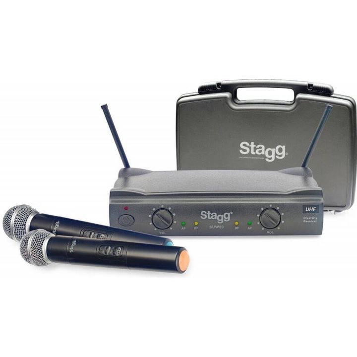 Микрофон Stagg SUW 50 MM FH EU Безжичен UHF Черен