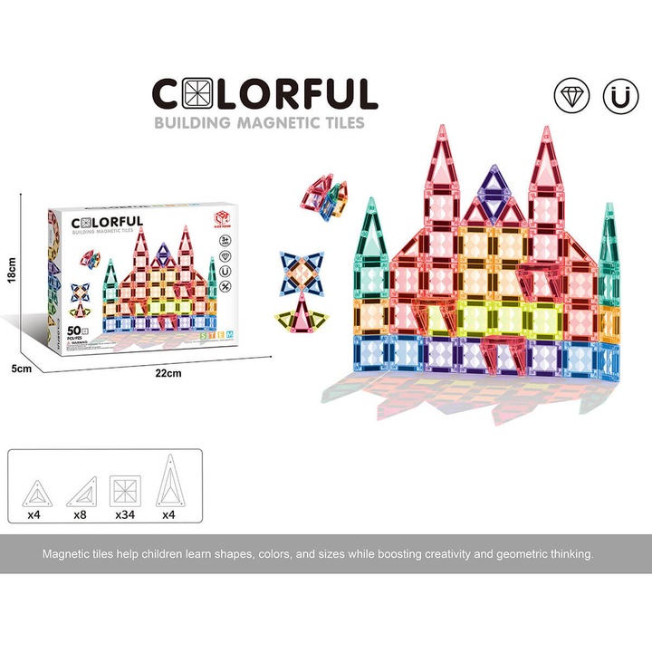 Магнитен конструктор Armtoys, 50 части