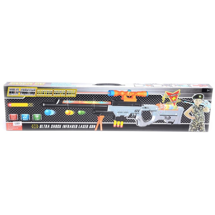 Детски снайпер Armtoys, стойка, топчета и стрели