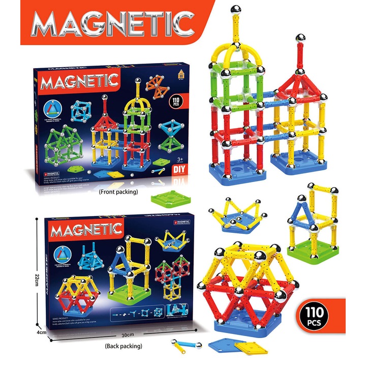 Магнитен конструктор Armtoys, 110 части