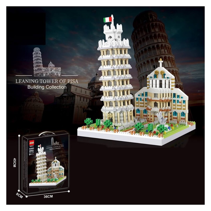 Конструктор наклонена кула Armtoys в Пиза, 2680 части