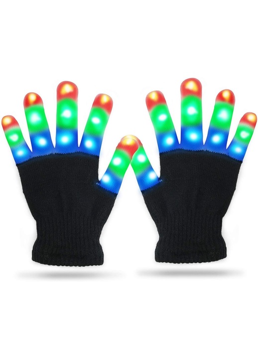 Manusi copii HERUSI LED multicolor 4-8 ani