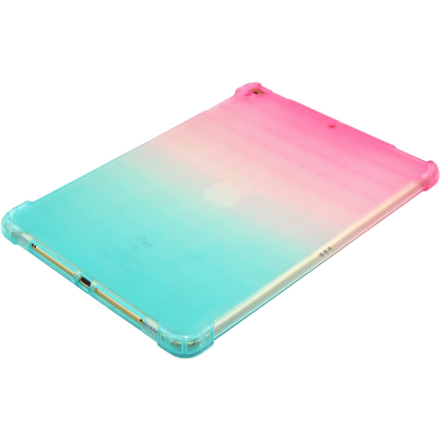 Husa tableta HERUSI pentru iPad 9.7 5th 6th Gen TPU gradient roz-verde slim 9.7inch
